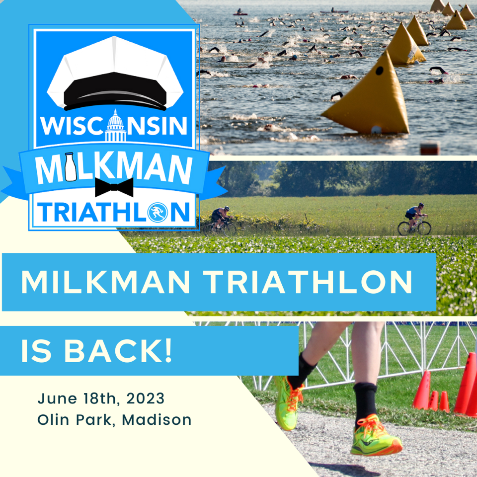 The Milkman Triathlon is coming back to Madison on June 18th, 2023