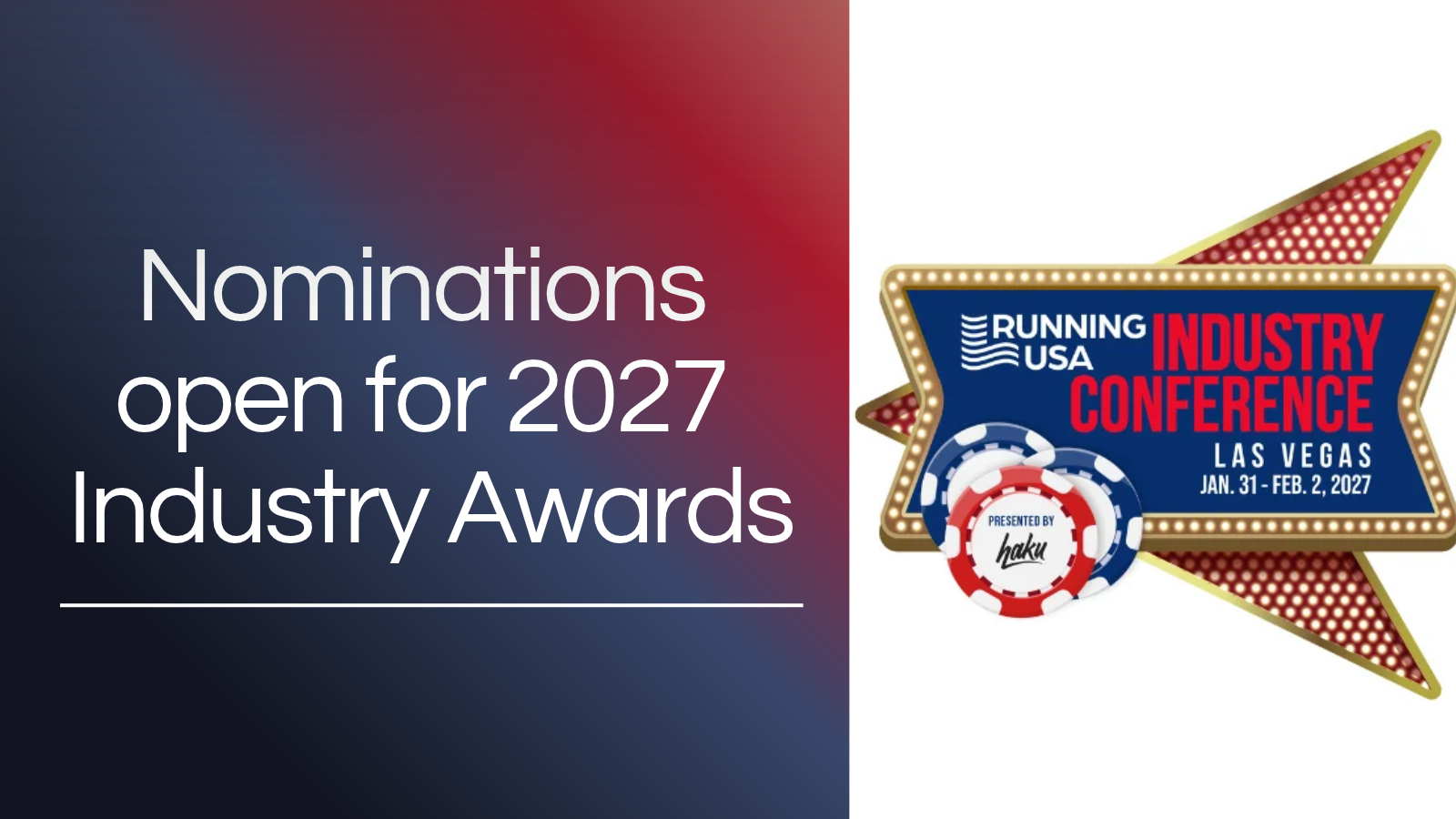 Nomination Window Now Open for 2027 Running USA Industry Conference Awards